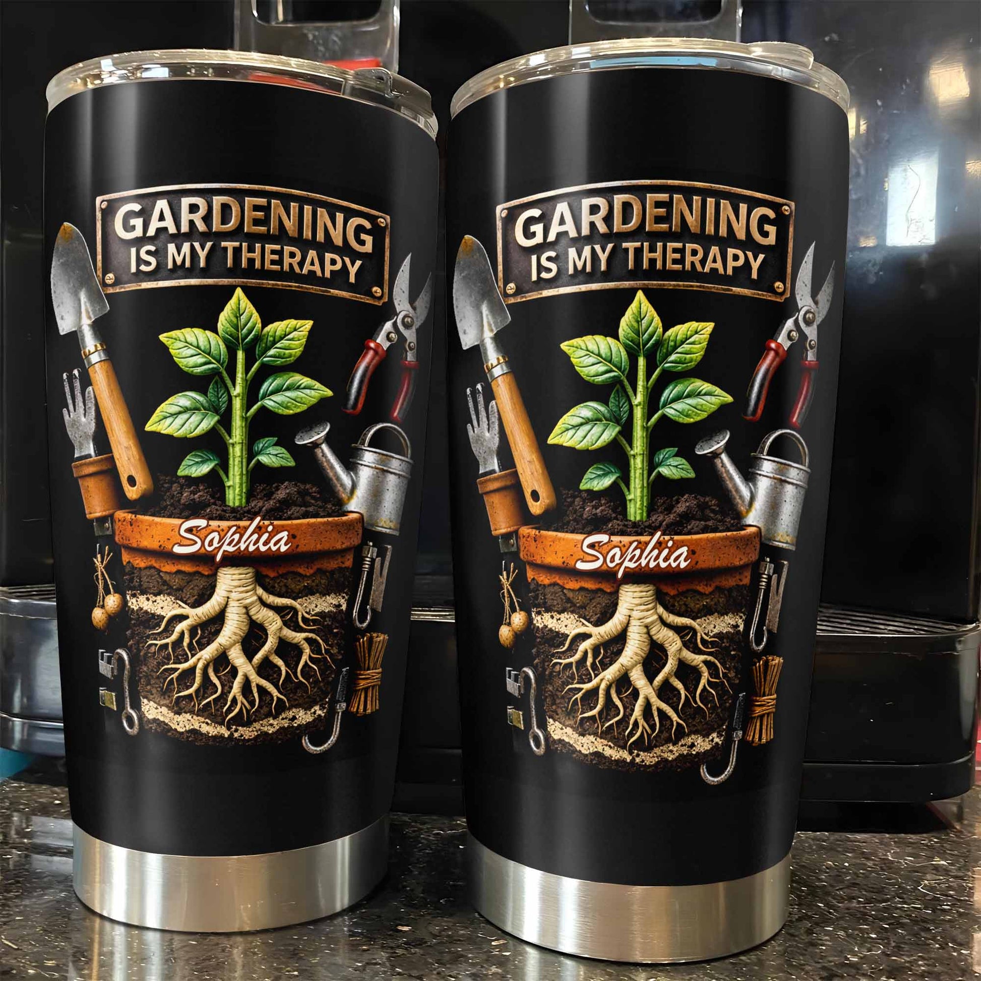 Gardening Is My Therapy Plant In Pot And Gardening Tools