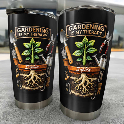 Gardening Is My Therapy Plant In Pot And Gardening Tools