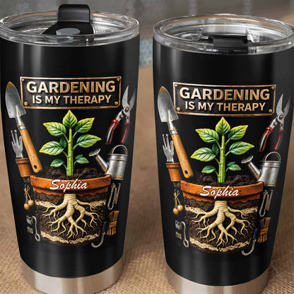 Gardening Is My Therapy Plant In Pot And Gardening Tools