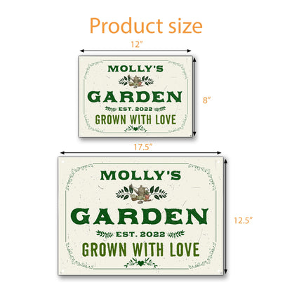 Grown With Love, Garden Tools And Plants