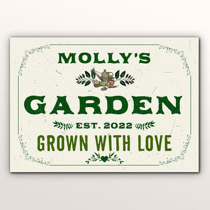 Grown With Love, Garden Tools And Plants