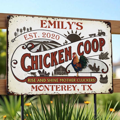 Rise And Shine Mother Cluckers At Chicken Coop