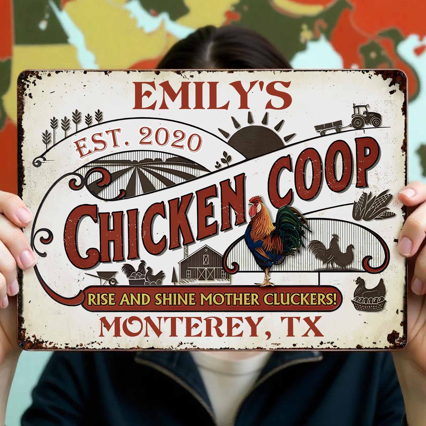 Rise And Shine Mother Cluckers At Chicken Coop