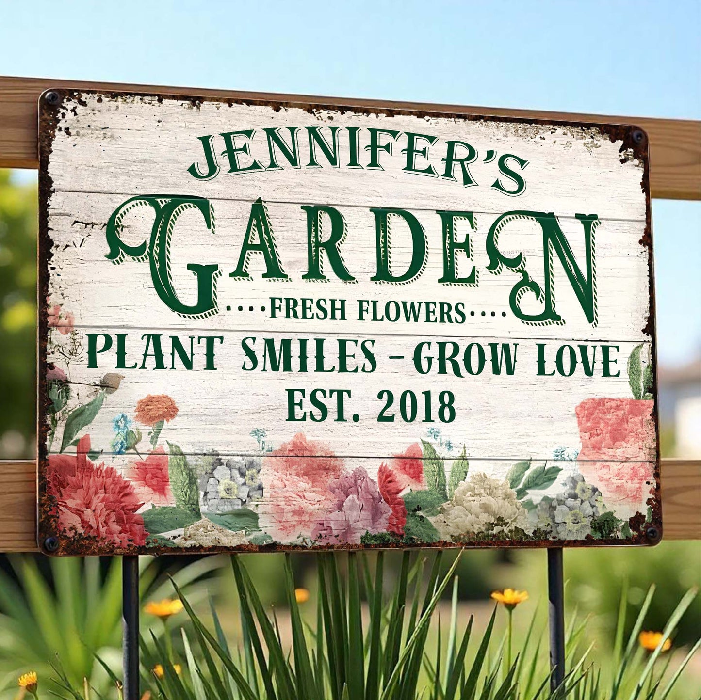 Plant Smiles Grow Love Garden Fresh Flowers