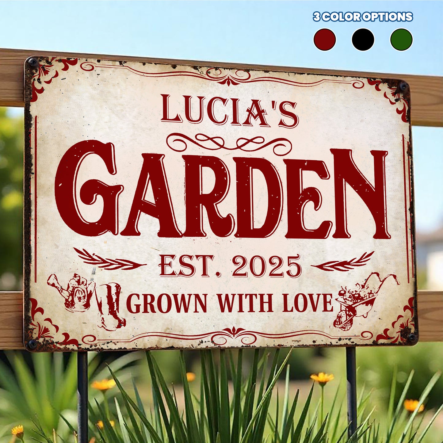 Grown With Love, Garden And Plant Themed