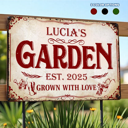 Grown With Love, Garden And Plant Themed