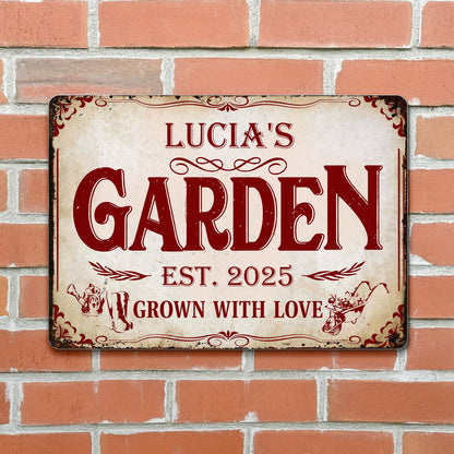 Grown With Love, Garden And Plant Themed