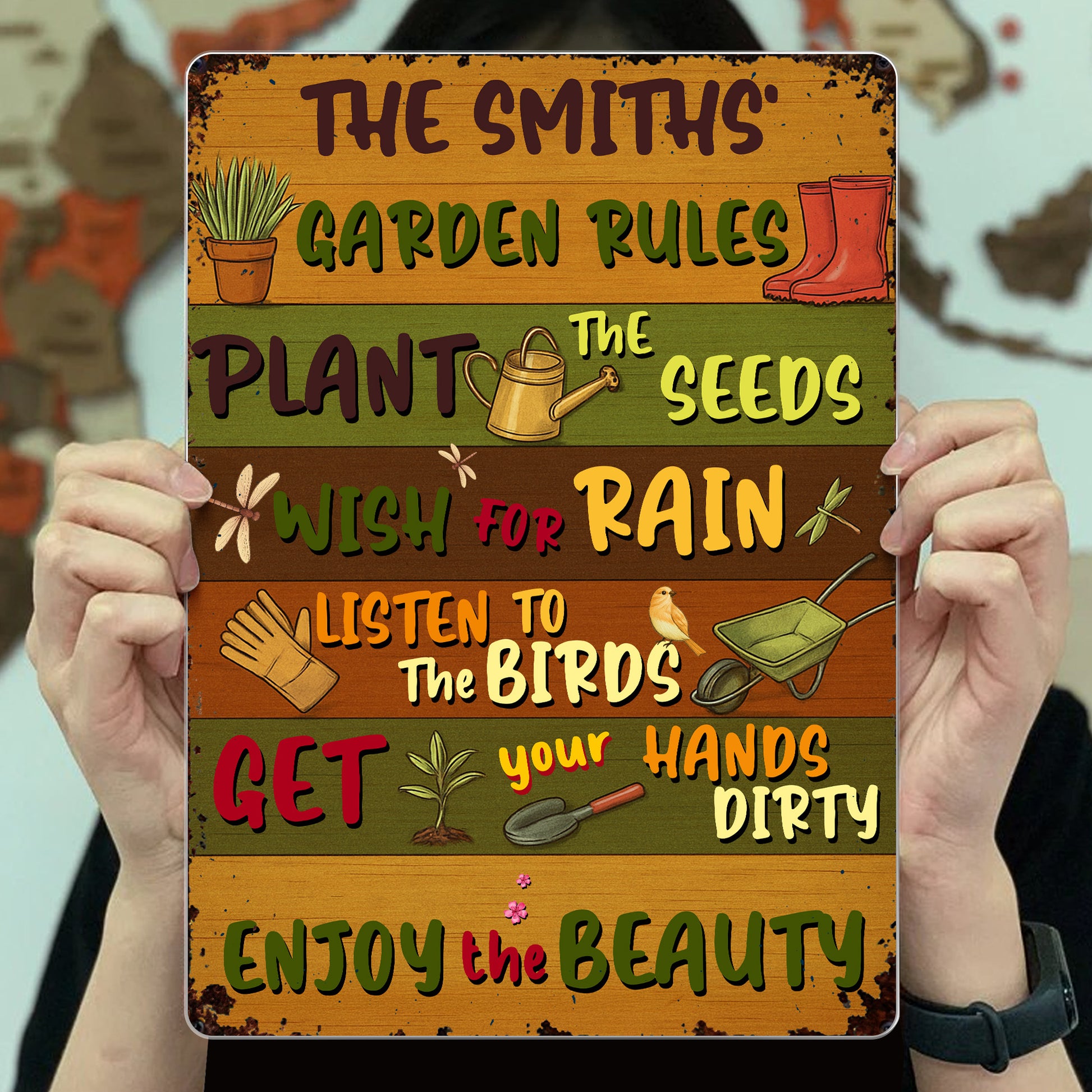 Garden Rules Plant Seeds And Enjoy Beauty