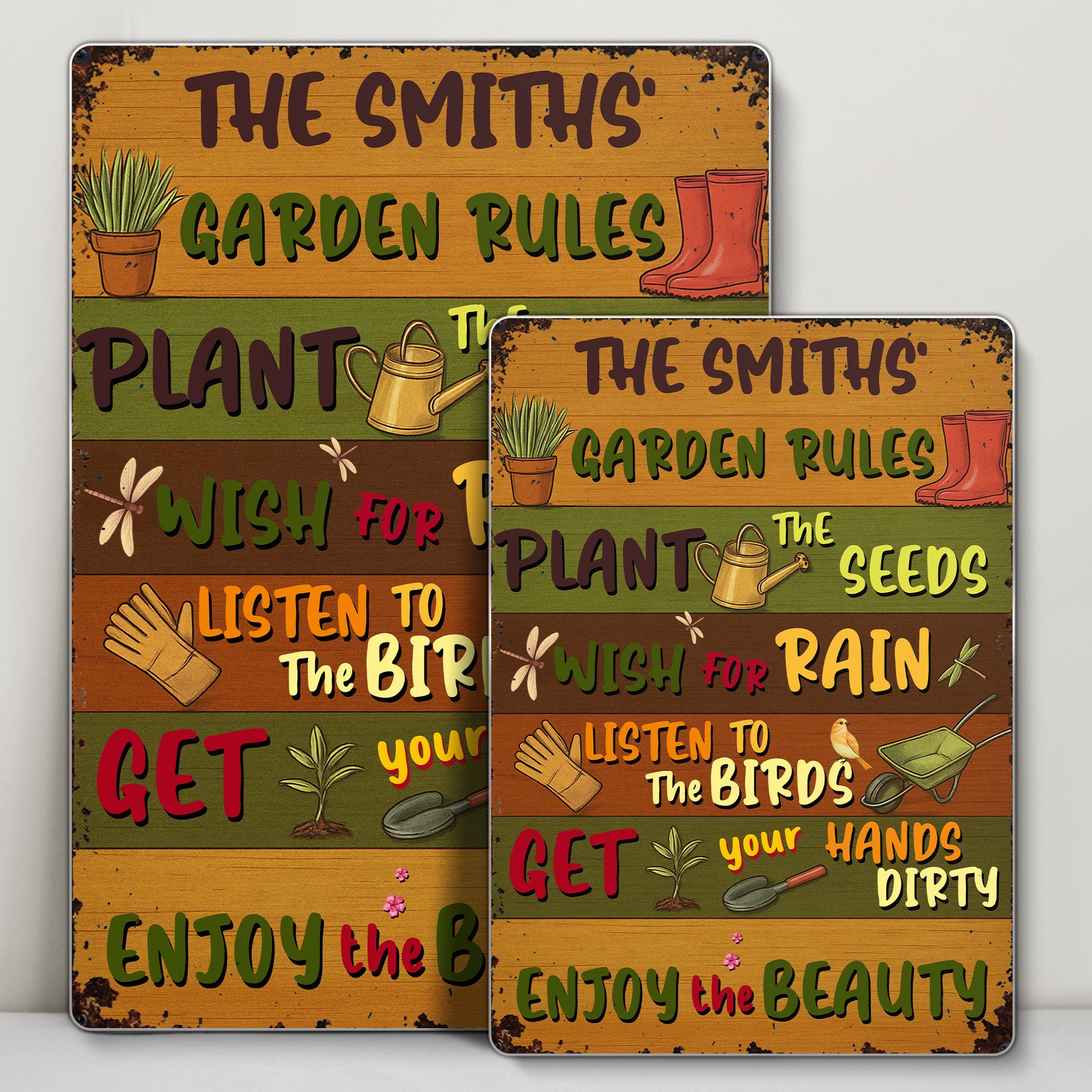 Garden Rules Plant Seeds And Enjoy Beauty