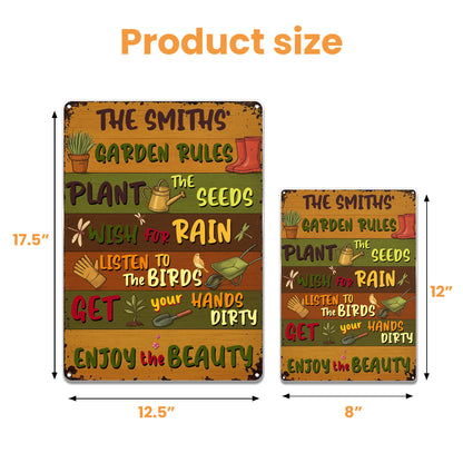 Garden Rules Plant Seeds And Enjoy Beauty