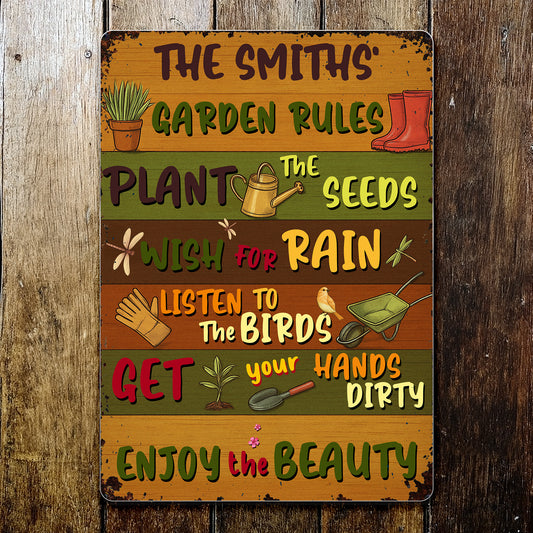 Garden Rules Plant Seeds And Enjoy Beauty