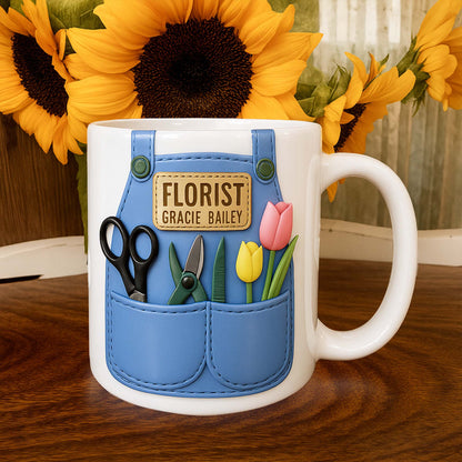 Florist Scissors Tulip And Other Flowers Design