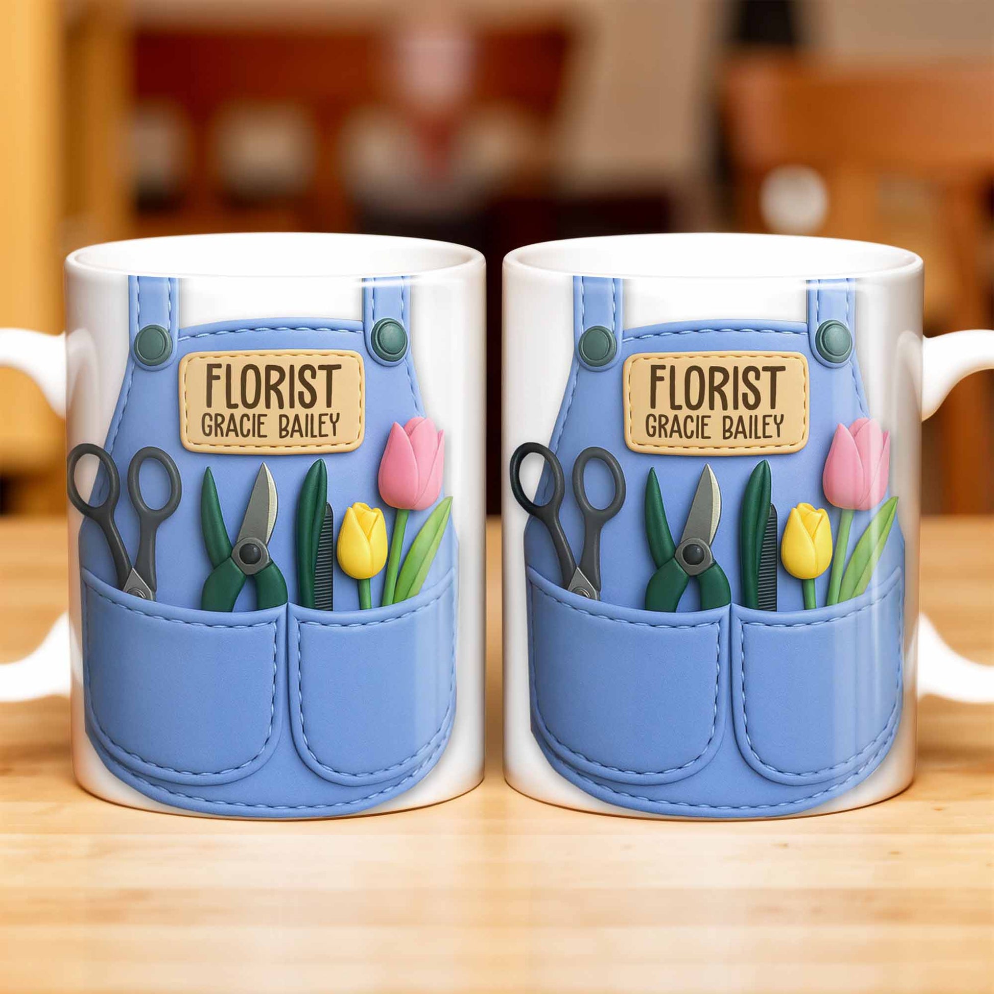 Florist Scissors Tulip And Other Flowers Design