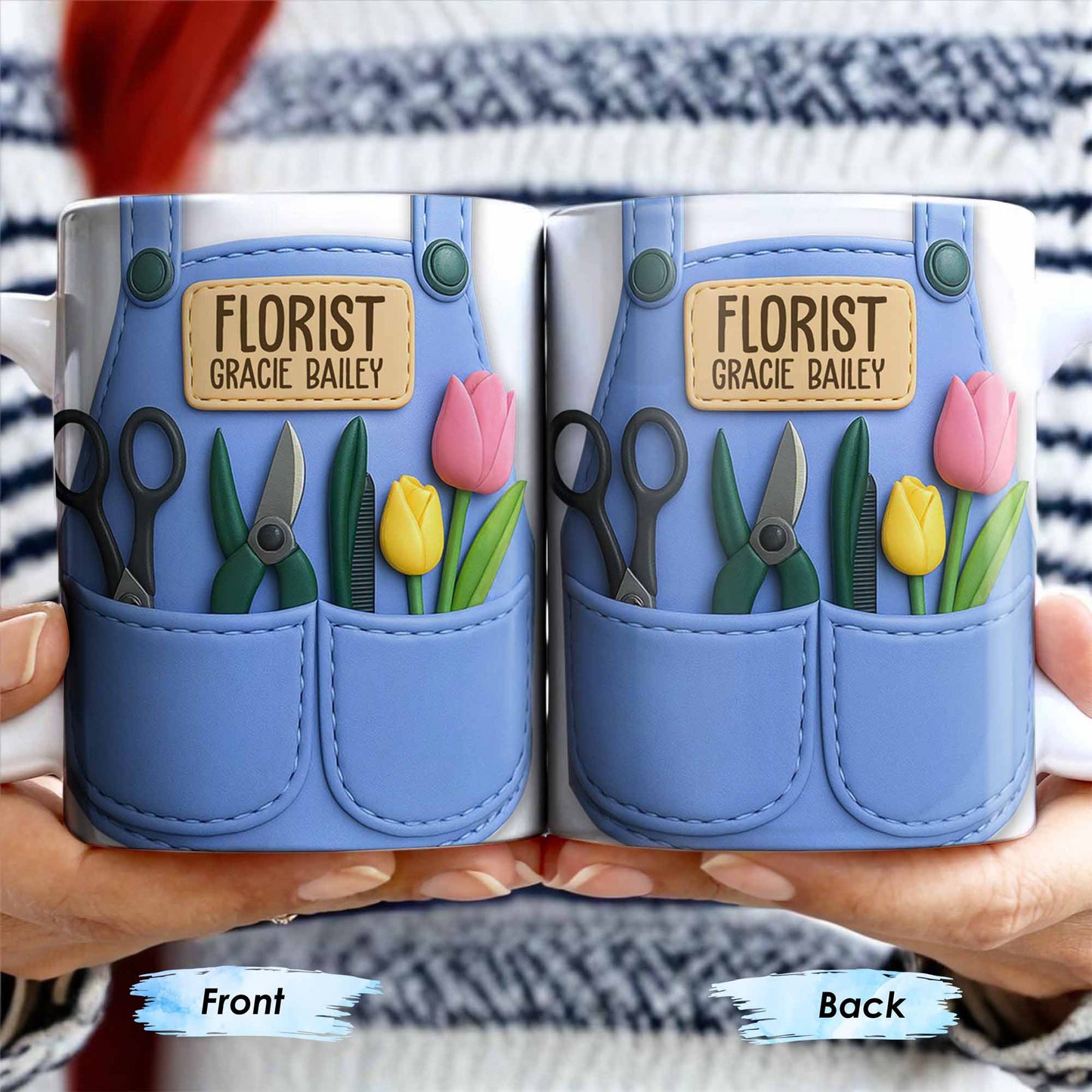 Florist Scissors Tulip And Other Flowers Design