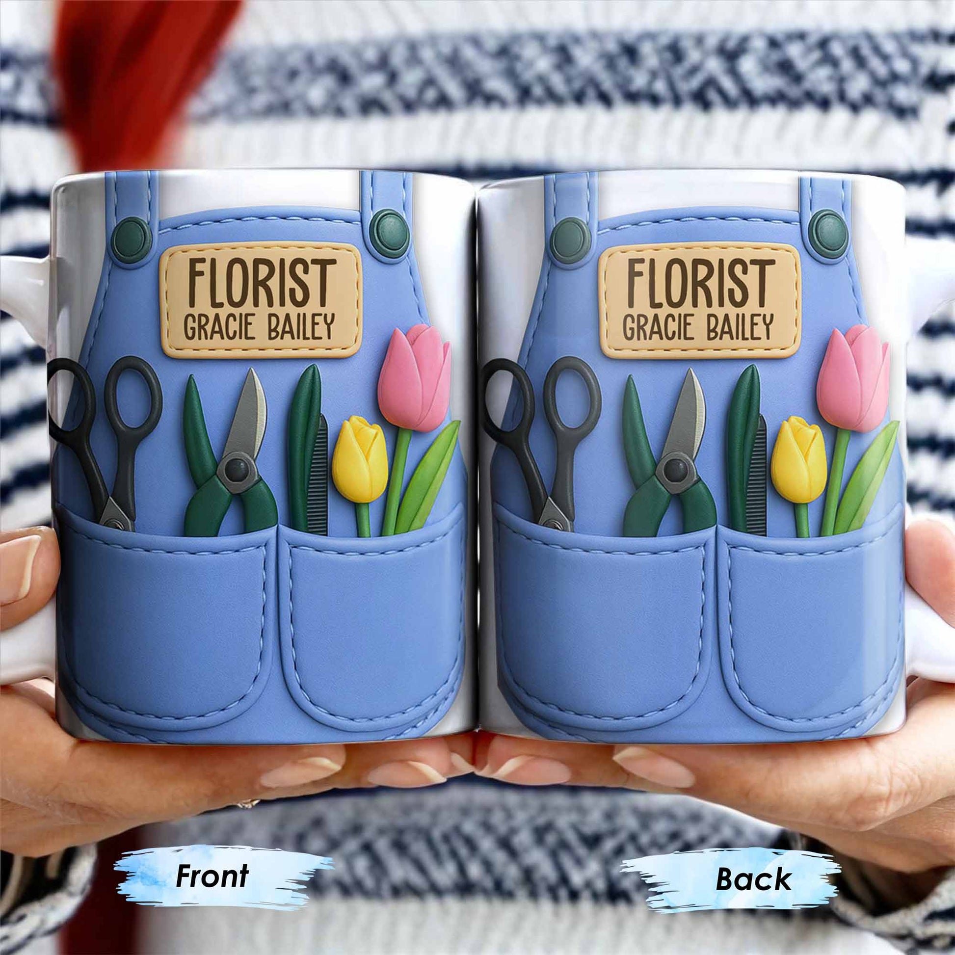 Florist Scissors Tulip And Other Flowers Design