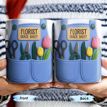 Florist Scissors Tulip And Other Flowers Design