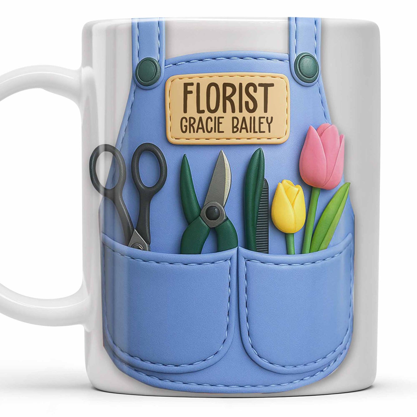 Florist Scissors Tulip And Other Flowers Design