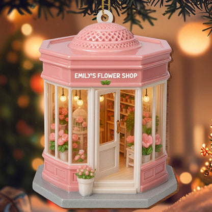 Customizable Flower Shop Ornament