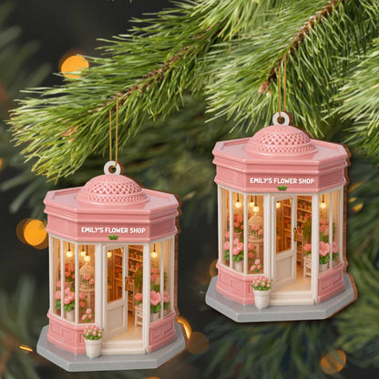 Customizable Flower Shop Ornament