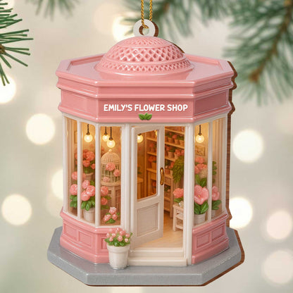Customizable Flower Shop Ornament