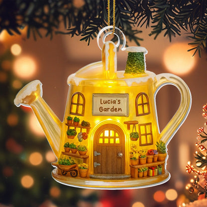 Lucia's Garden Watering Can With Plants Design