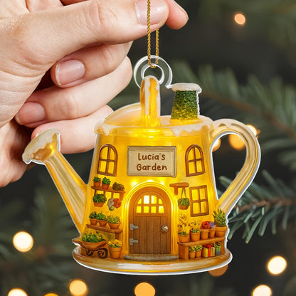 Lucia's Garden Watering Can With Plants Design