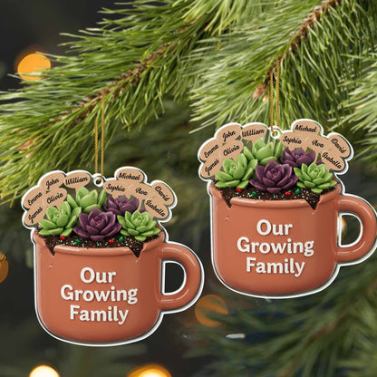 Our Growing Family Succulent Coffee Mug