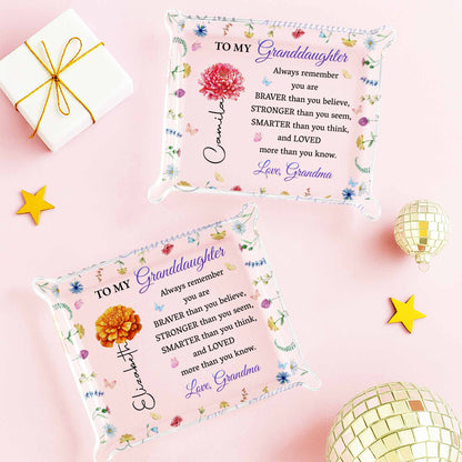 To My Granddaughter, Flowers And Butterflies