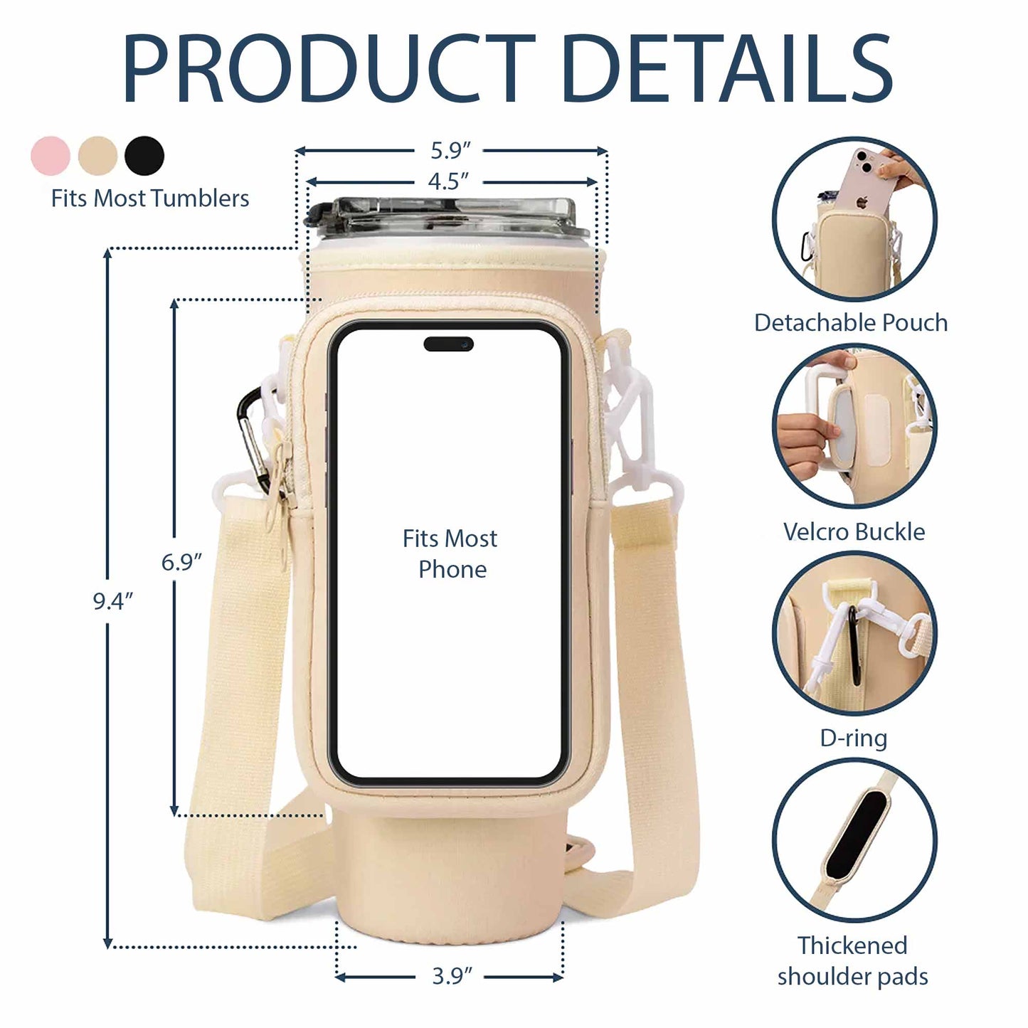 Always Remember You Are Braver, Stronger, Smarter - Personalized Custom Water Bottle Carrier Bag - GDT002_BCB