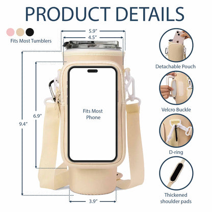 Always Remember You Are Braver, Stronger, Smarter - Personalized Custom Water Bottle Carrier Bag - GDT002_BCB