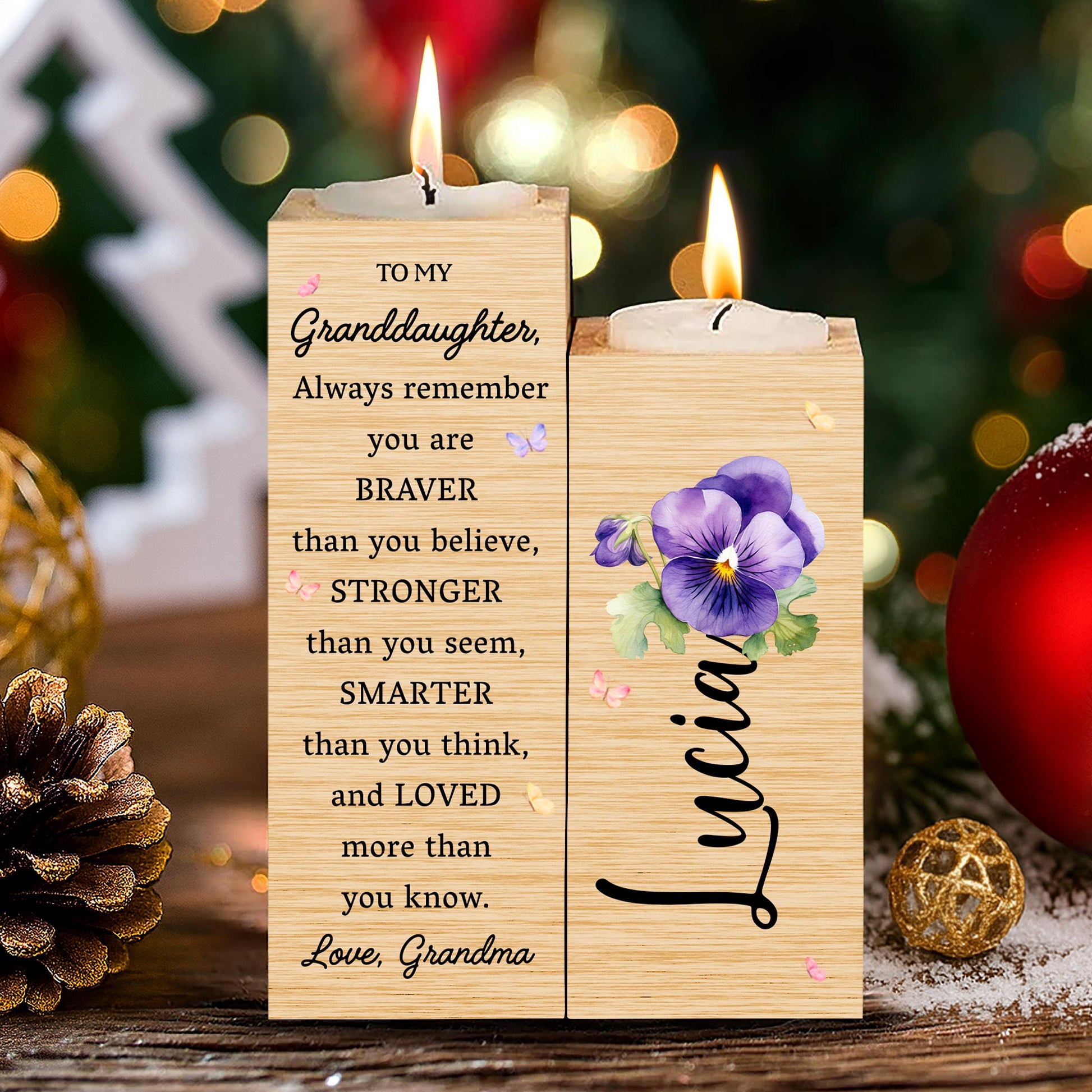 To My Granddaughter, Always Remember, Flowers and Butterflies