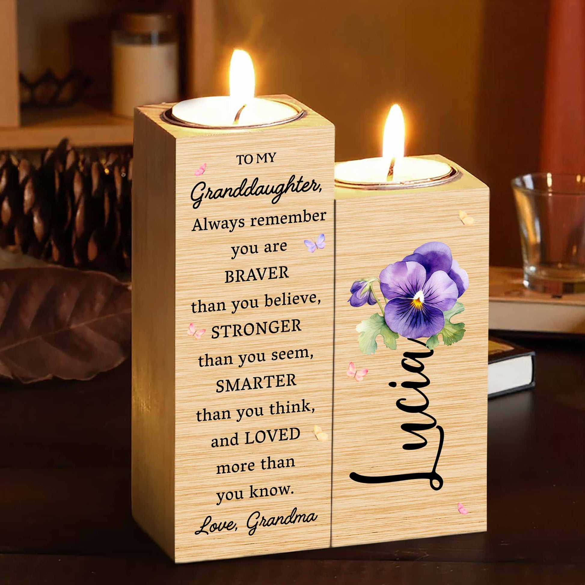 To My Granddaughter, Always Remember, Flowers and Butterflies