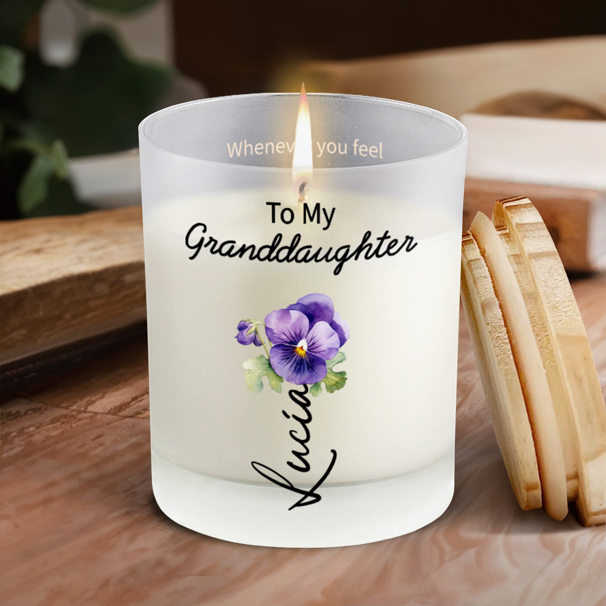 Braver And Stronger Granddaughter Love Message With Hearts And Flowers