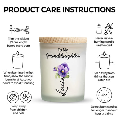 Braver And Stronger Granddaughter Love Message With Hearts And Flowers