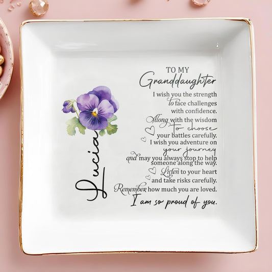 Create Your Own Memory Jewelry Dish - Personalized Custom Jewelry Dish - GDT009_SCRD