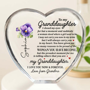 To My Granddaughter, I Closed My Eyes And Suddenly, Heart And Flowers