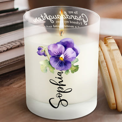 Granddaughter, Proud And Forever Love Message With Flower