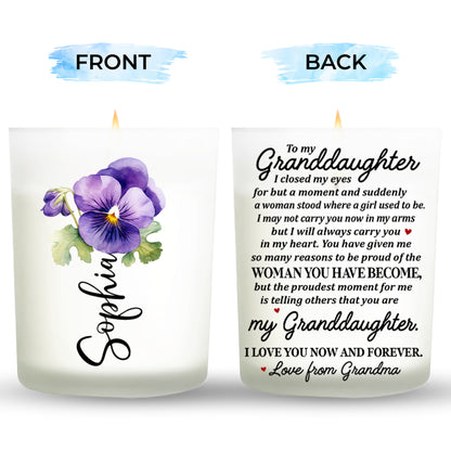 Granddaughter, Proud And Forever Love Message With Flower