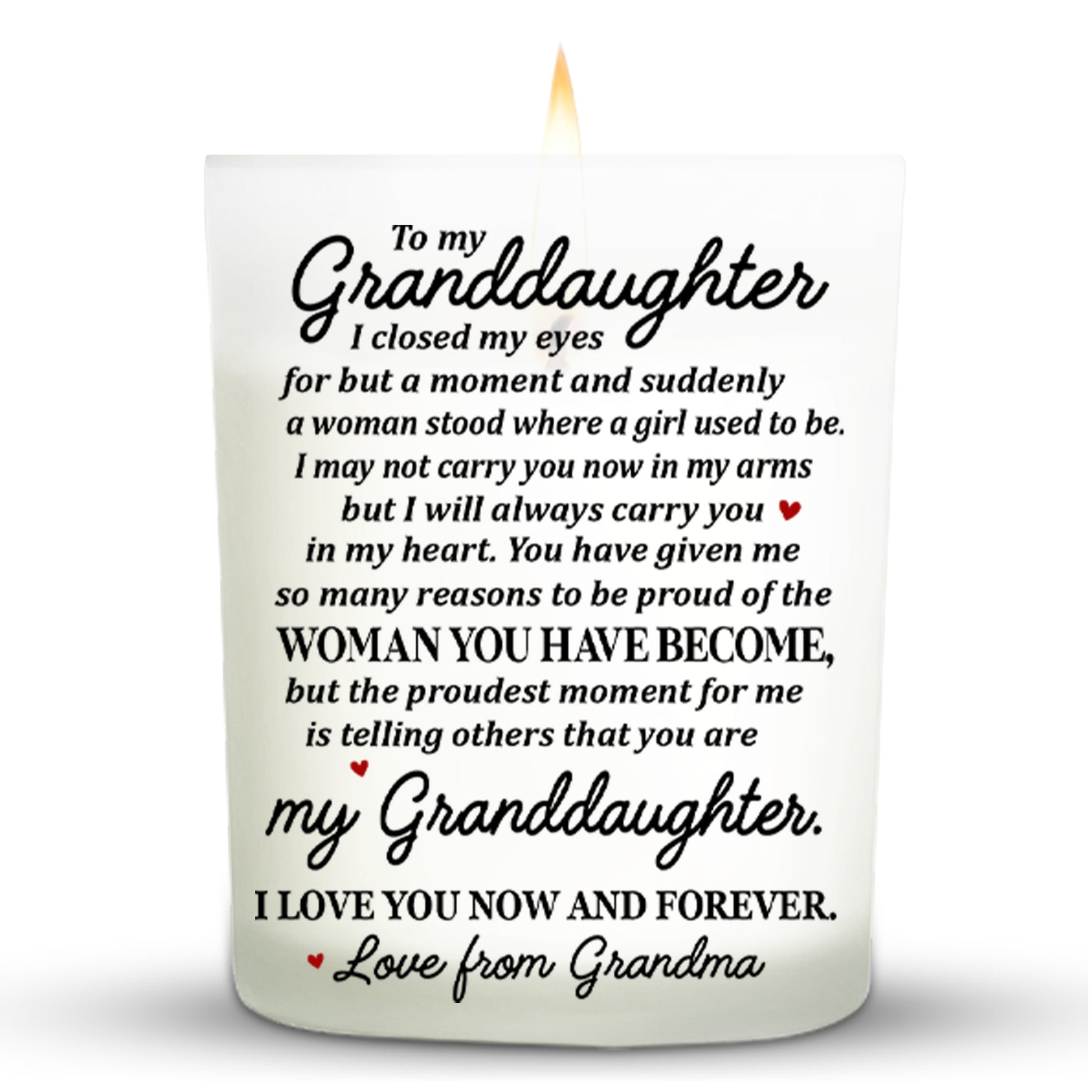 Granddaughter, Proud And Forever Love Message With Flower