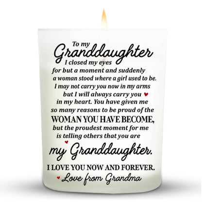 Granddaughter, Proud And Forever Love Message With Flower
