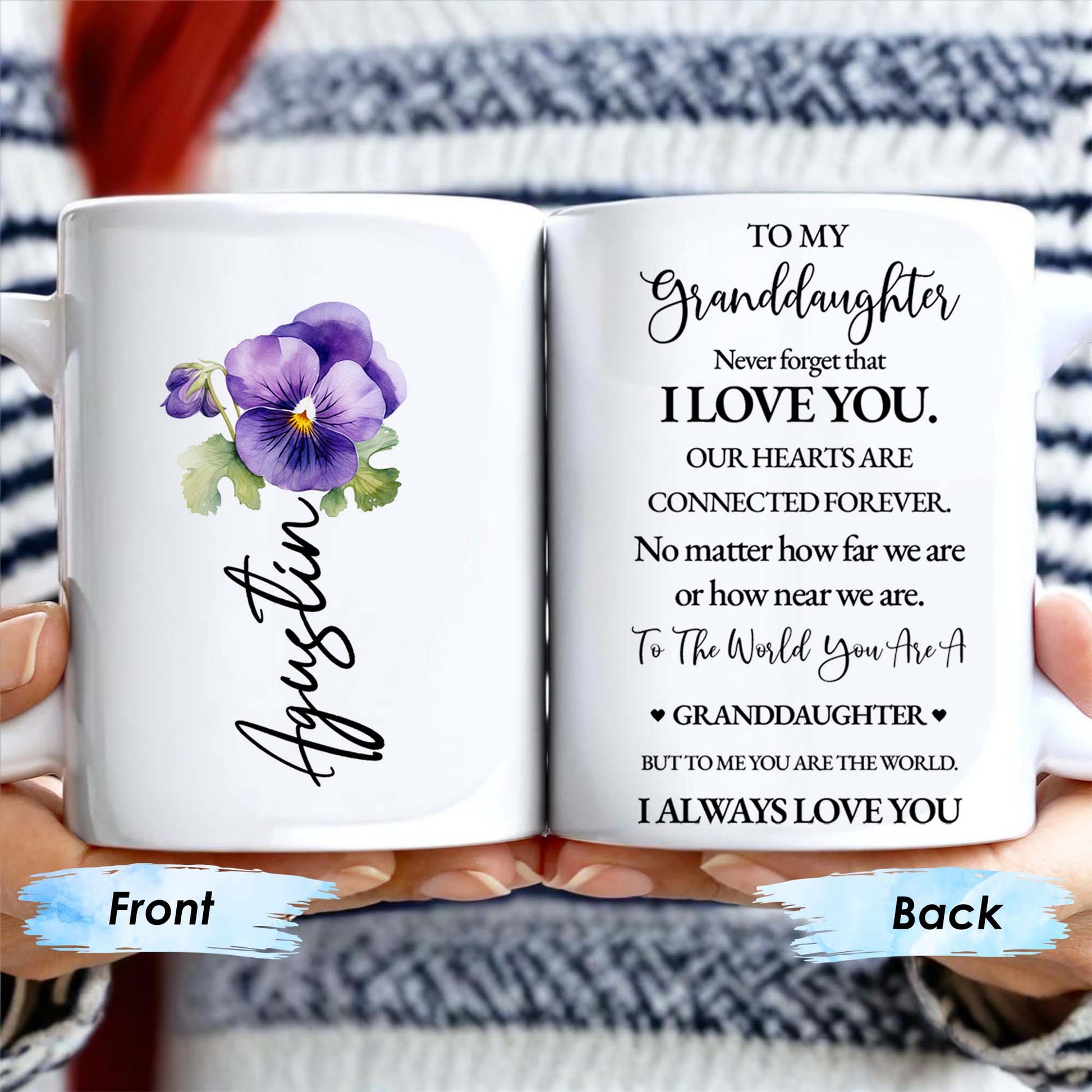 Granddaughter Love And Connection Forever Violets Design