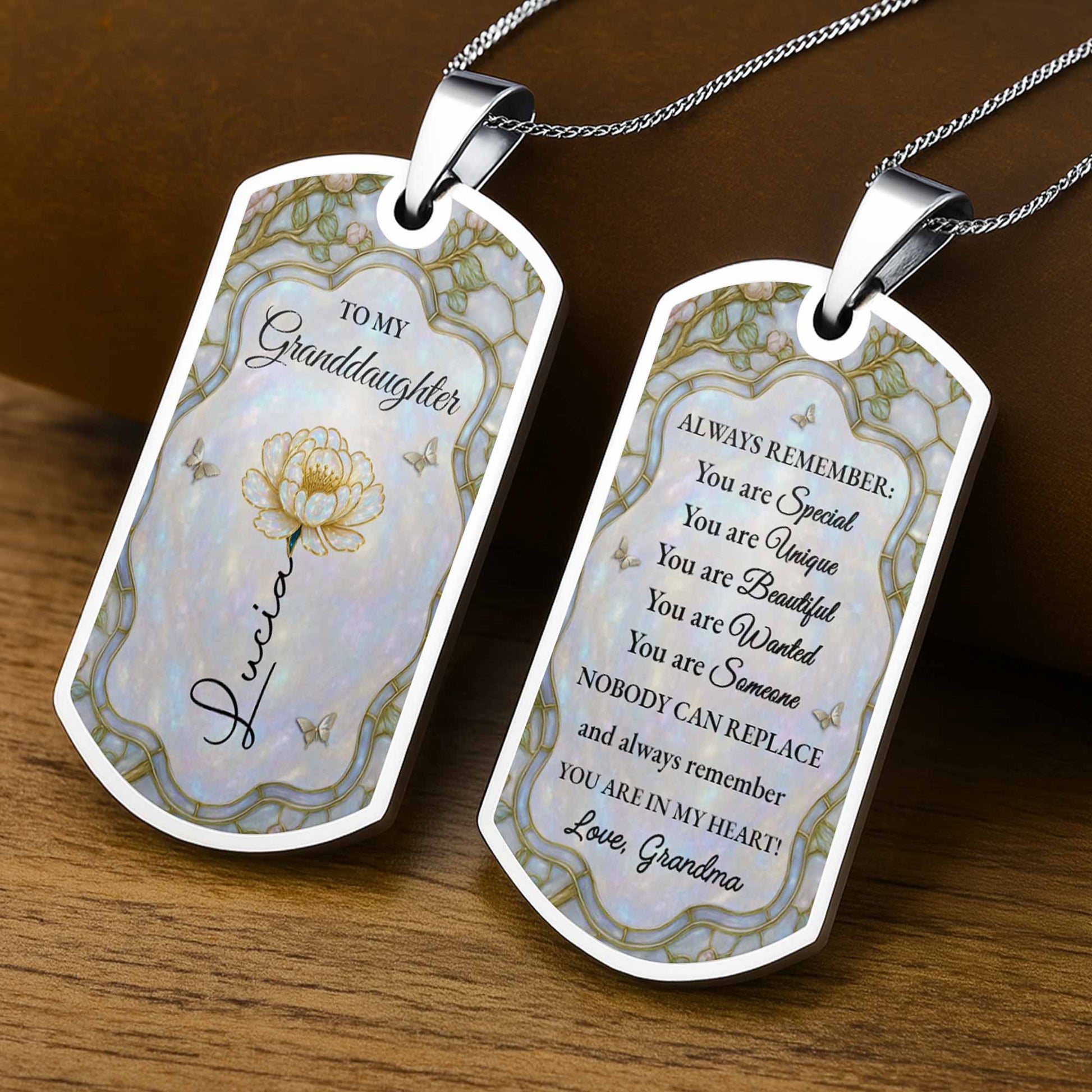 To My Granddaughter, Love You Forever, Flower And Butterflies