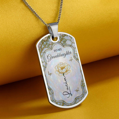 To My Granddaughter, Love You Forever, Flower And Butterflies