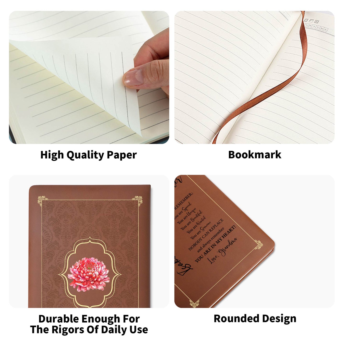 Always Remember You Are Special Unique Beautiful - Personalized Custom Leather Journal - GDT029_JRNL