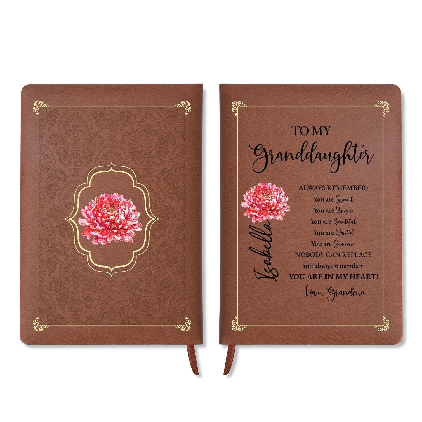 Always Remember You Are Special Unique Beautiful - Personalized Custom Leather Journal - GDT029_JRNL