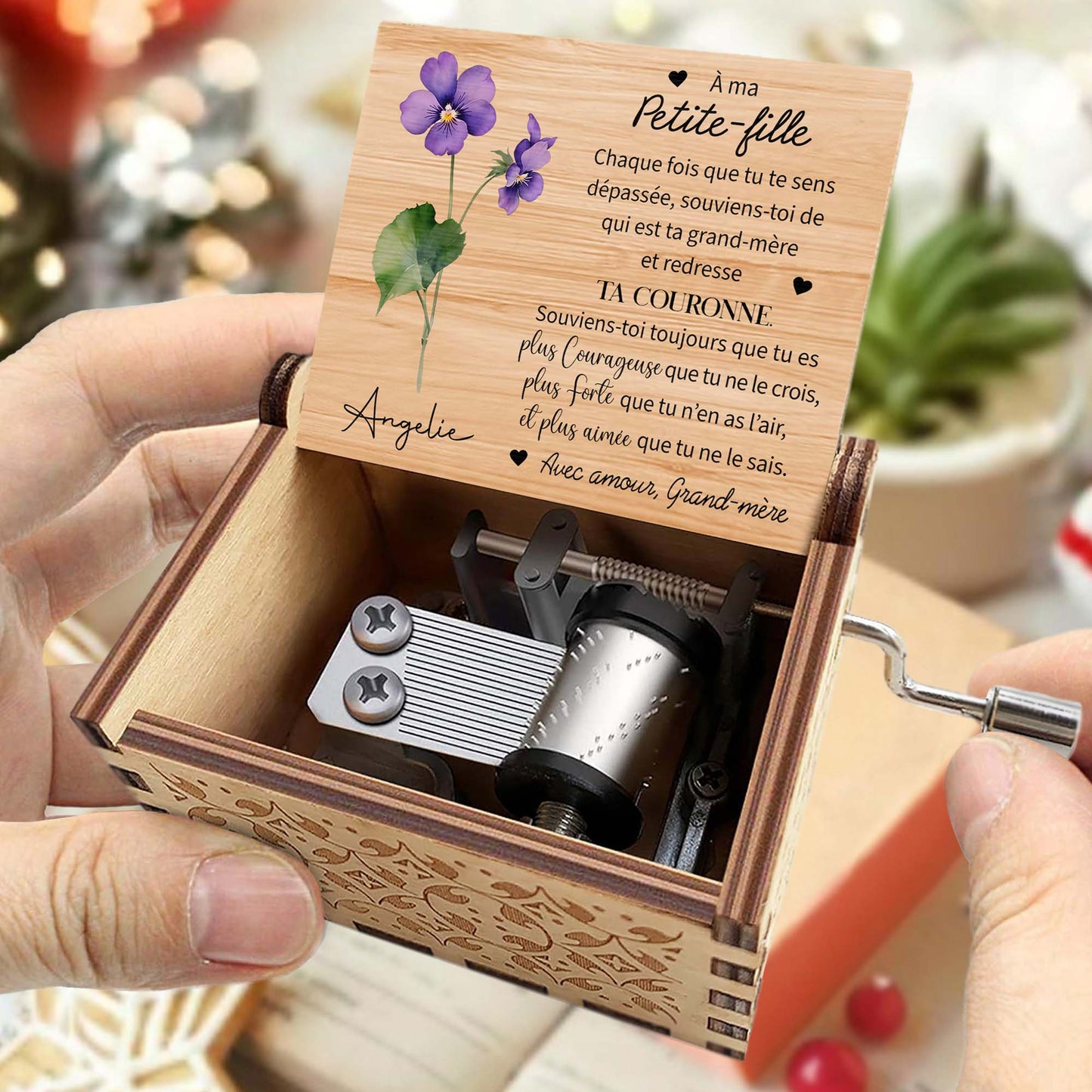 Straighten Your Crown, Flowers Music Box Message