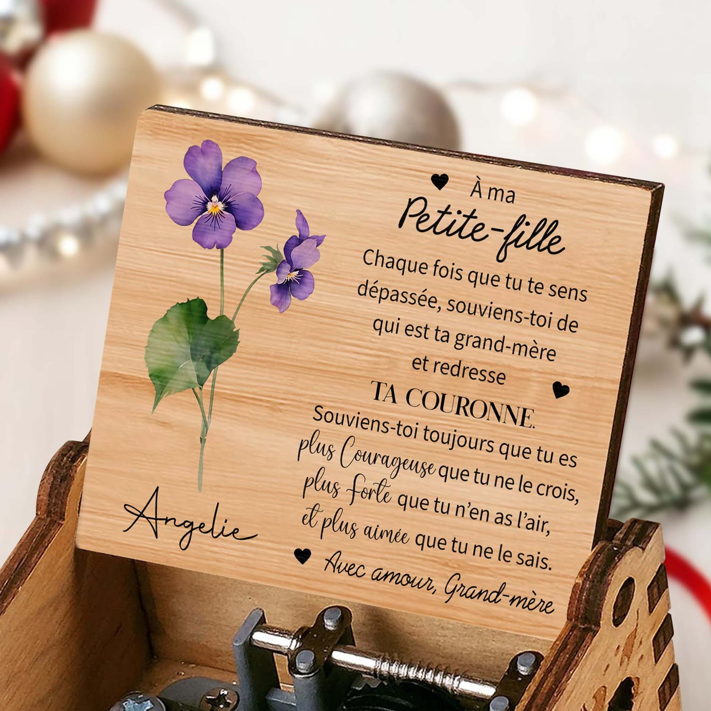 Straighten Your Crown, Flowers Music Box Message