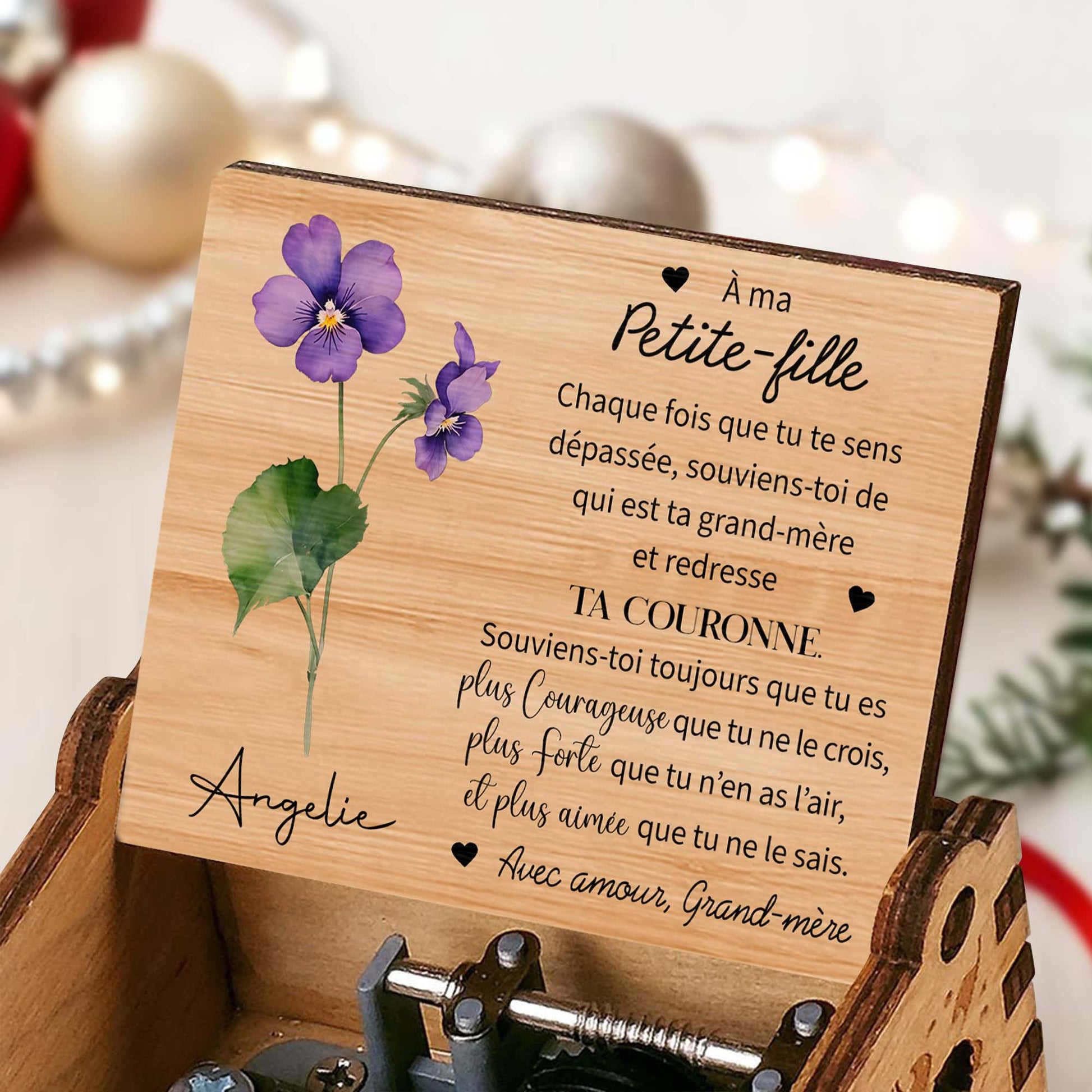 Straighten Your Crown, Flowers Music Box Message