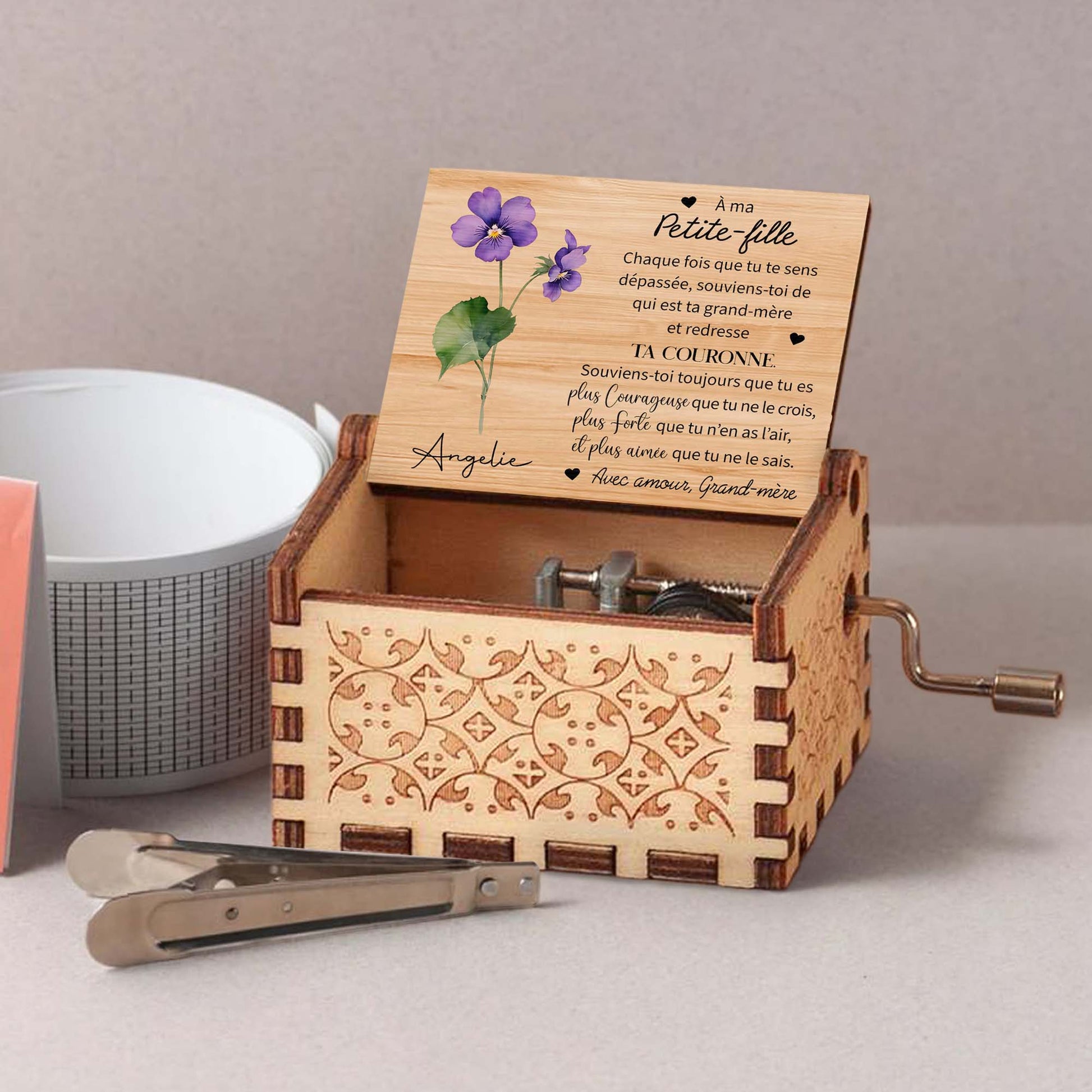 Straighten Your Crown, Flowers Music Box Message