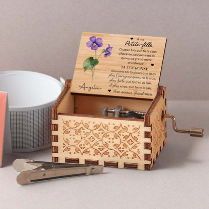 Straighten Your Crown, Flowers Music Box Message